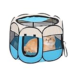 ZHUMCCY Indoor Hundezelt | Mesh Halbgeschlossenes Gehege Für Hauskatzen | Atmungsaktive Freigehege Für Garten Terrasse Camping Reisen Kleintiere Entenküken Hamster Küken Meerschweinchen Igel