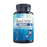 SlimEXrin® NIGHT BURN - Kapseln mit 0,5 mg Melatonin & Cholin - Abnehmen & Stoffwechsel Rezeptur mit Glucomannan - Extrem, schnell & endlich - verbesserte Nachtformel - für Frauen + Männer