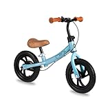 Momi Unisex Jugend BREKI Kinderlaufrad für Mädchen und Jungen ab 3 Jahren, Blue, Standard