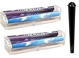yaoviz Set 2x ELEMENTS konische Drehmaschine KingSize 110mm Jointroller - Jointhülle bunt Clipverschluss