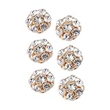 APLVFFZH 6 Stück Strass-Knopfabdeckungen für Anzüge, Hemden, Herren, Manschettenknöpfe zur Verlobung, Style C