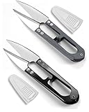 HAN-LBG 2 Stück Bonsai Schere, Mini Gartenschere und fadenschere für Knospen Blätter Blumen Stiche Stickereien Stricken Basteln