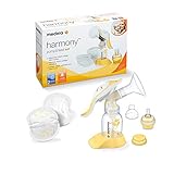 Medela Harmony Handmilchpumpe, mit Calma-Sauger und Stilleinlagen