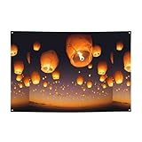 Chinesische fliegende Laternen, für alle Jahreszeiten, Weihnachtsdekoration, 120 x 180 cm, für Hochzeit, Party, Weihnachtsdekoration