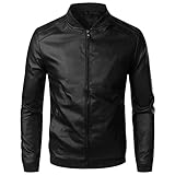 OADOBKICE Fahrradjacke Herren Wasserdichte Jacken Herren Klassische Jacke Motorradjacke Outdoorjacke Arbeitsjacke Businessjacke Elegante Herrenjacke Sportjacke Schnelltrocknende Jacke Schwarz XL