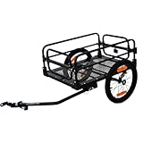 Faltbarer Fahrrad-Lastenanhänger mit Universalkupplung zum Einkaufen, Camping, Umzug - Leichtes Design, einfach zu bedienen, vielseitig für verschiedene Outdoor-Aktivitäten