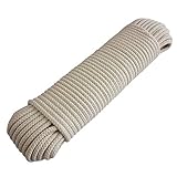 Haushalt-Krausse.de Wäscheleine Baumwolle 7mm; 20m, 30m, 30m, 40, 50m, 60m oder 70m