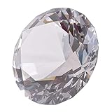 LONGWIN 60 mm W Kristall-/Diamant-Briefbeschwerer, Ornament, für Zuhause, Dekoration, farblos