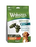 WHIMZEES Krokodil, natürliche, getreidefreie Zahnpflegesnacks, Kaustangen für große Hunde, 6 Stück, Größe L
