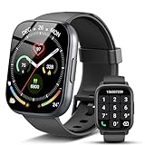 Smartwatch Herren Damen, 1,95'HD Touch Fitnessuhr mit Telefonfunktion, 110+Sportmodi Smart Watch Fitness Tracker mit Pulsmesser Schlafmonitor Schrittzähler, IP68 Wasserdicht Sportuhr für iOS Android