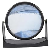 QUMIIRITY Treibsand malen bürodeko büro dekoration sand painting sandpainting sandmalerei coole Gadgets bewegende Sandkunstmalerei Sandkunstbilder Dekor Wohnzimmer-Ornament Abs Sky-blue