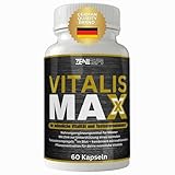 ZENICAPS Vitalis Max | Für aktive Männer – mit Zink für den Testosteronspiegel* | Einfache Anwendung | 60 Kapseln