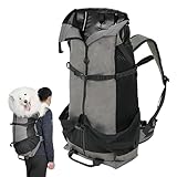 Haustier Rucksack, Große Kapazität Hundetragerrucksäcke, Anti-Haar Kneifen Haustier Rucksäcke, Multifunktionaler Outdoor Haustier Rucksack, Großer Hundetragerucksack, Ausbruchsicherer Haustierrucksack