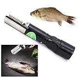 biusgiyeny 120W Fischschupper Elektrisch Edelstahl Elektrischer Fischschuppen-Entferner Elektrischer Fischentschupper Fischschuppenschaber Fisch Scaler Fischschupper-Reiniger