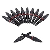 100grn Schwarz Schraube Praxis Broadhead Pfeile, Bogenschießen Kugeln Wild Punkte, Kleinwild Armbrust Compound Bogen Pfeilspitzen für R9 Armbrustbolzen Aiming Praxis Jagd, Präzision Ziele, Schießen