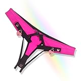 Crysore Herzförmige Chastity Panties mit Rosa Sissy Chastity Cage Anti-Off Keuschheitsgürtel in 2 Größen Erwachsene Sexspielzeug für Männer Penis Training (M,Pink)