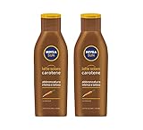 NIVEA SUN Sonnenmilch Carotene Bronze 2x200 ml Sonnencreme mit Carotin und Vitamin E angereichert für eine goldene Haut