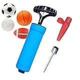 Generisch Basketball Luftpumpe - Handbetriebene Volleyball Luftpumpe Tragbar,Handliches Zubehör Zum Schnellen Aufpumpen Von Bällen Ballons Volleyball Fußball Outdoor Sport