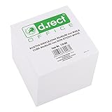 D.RECT Zettelklotz Notizklotz Ersatzpapier (für Zettelbox) | 90x90x90mm circa 850 blatt | Weiß