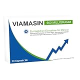 VIAMASIN - 600 Milligramm für Männer - Sofort - 20 Kapseln hochdosiert im Blister mit Tribulus Terrestris