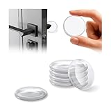 Türstopper Wand Selbstklebend Set, 12 Stück, Wandpuffer Transparent Rund 42x10mm, Silikon Türpuffer für Türen, Wände & Möbel, Schutz vor Anschlägen, Schalldämpfung & Stoßfest Dezentem Design