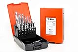 BaerCoil BAER Gewindeschneider Set HSSG: Maschinengewindebohrer Durchgangsloch - Kernlochbohrer: M3 - M12 - Gewindebohrer Satz - Gewindeschneidset - Bohrer - Maschinengewindeschneider - Gewinde