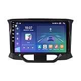 Doppel Din 9 Zoll Android 14 Autoradio für LADA Xray X ray 2015-2019 mit Wireless Carplay AHD Rückfahrkamera Bluetooth Lenkradsteuerung GPS Navigation (T200 [4+32G])