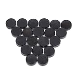 Happyyami 20 STK Billard-Queue-TIPP Billardqueue Tipps Billard Cue Tipps Billard Queue Spitzen Austausch Set Billard Queue Zubehör Cue-Teile Tragbare Queue-Tipps Rindsleder Dark Brown