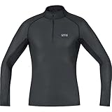 GORE WEAR Herren M WINDSTOPPER BaseLayer Thermo Stehkragenshirt, Schwarz, XL