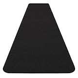 Für zu Hause und andere Gelegenheiten: rutschfester Teppichläufer, Schwarz