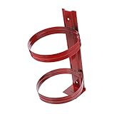 HONMEET 1 Stück Schule Einstellbar Flaschenhalter Halter Universal Hängende Aufhänger Halterung Stangen Rot Eisen Feuerlöscher Bar Kg Wandmontage Hause Wandhalterung Feuerlöscherständer