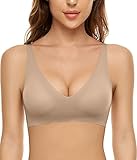 CheChury Damen Sport BH Ohne Bügel Nathloser Starker Halt Große Größe Gekreuzt Rücken Gepolstert Fitness Lauf Joggen Yoga Bra