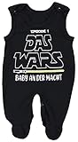 TupTam Unisex Baby Strampler mit Spruch I love Mum and Dad, Farbe: Schwarz - DAS WARS, Größe: 62