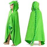 Joiedomi Dinosaur 127 x 77 cm Kapuzenhandtuch für Kinder - Weiches Baumwoll-Badetuch -für Kinder von 3-10 Jahren -Poolhandtuch mit Kapuze - saugfähiges Poncho Handtuch Kinder