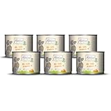 MjAMjAM – Premium Nassfutter für Hunde - natürlich lecker – Bio Huhn an Möhrchen,6er Pack (6 x 200g), getreidefrei mit extra viel Fleisch