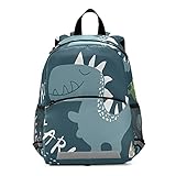 ISAOA Kleinkind-Rucksack mit Zügeln für Jungen, niedlicher Dinosaurier, brüllendes Tier, Kinderrucksack, Kindertagesstätte, Vorschule, Kindergarten
