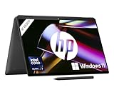 HP Spectre x360 2-in-1 Convertible Laptop | Intel Core Ultra 7 155H mit integrierter KI | 16' WQXGA IPS Touchscreen | 16GB RAM | 1TB SSD | Intel Arc Graphics | Win11 | QWERTZ Copilot Key | Schwarz