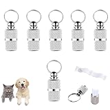 6 Stück Personalisierte Adressanhänger für Hunde Katzen, Adressanhänger Hund, Hundehalsband Anhänger, Adressanhänger Katze, für Haustiere, Katzen, Hunde
