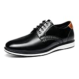 Bruno Marc Herren Anzugschuhe Schnürhalbschuhe Klassischer Business Derby Oxford Hochzeit Schuhe Schnürschuh Lederschuhe,Size 45,Schwarz,SBOX2225M-E