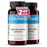 200 OPC Traubenkernextrakt Kapseln 300mg – Hochdosiert mit OPC und Selen von BIOHERBA PZN 19642356