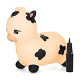 FEEDO Hüpfspielzeug Hüpf-Tier Springtier (Cow Cream)