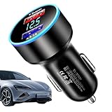 -Autoladegerät,LED-Digitalanzeige, Leistungsstarkes 66-W-PD-USB-Ladegerät - Mini-Superschnellladegerät, Legierung, Autostecker-Adapter, QC 3.0, Für Tablets Und Telefone