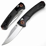 Klappmesser 9.3' Taschenmesser Hochwertig Aus Stahl S30V und Kohlefaser, Slim Outdoor Survival Messer Edc Jagdmesser Robust, Scharfes Einhandmesser mit Axis lock & Taschenclip, Geschenk für Männer