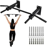 Athleticx Premium Klimmzugstange Wand, Tragfähigkeit 150 kg, Wandmontage, Klimmzugstange Türrahmen, Einfache Montage, Calisthenics Equipment, Kraftstation, Home Gym, Pull Up Bar
