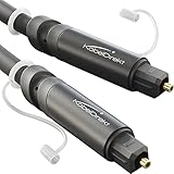 KabelDirekt – TOSLINK-Kabel, optisches Audiokabel – 2 m – Glasfaserkabel für Soundbar mit Schutzkappe (TOSLINK auf TOSLINK, digitales S/PDIF-Kabel, Stereoanlage/Verstärker, Heimkino, Xbox One/PS4)