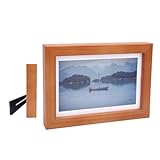 BONKZEBU E Papieranzeigefoto Frame 7,3 Zoll Full Color Ek Bildschirm Hochkontraste Elektronische Bilderrahmen mit Geplanter Aktualisierung für Home Office Decor