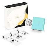 Phomemo M02 Mini Drucker Fotodrucker für Smartphones Bluetooth-Drucker Aufkleber Drucker, Lieferung mit 3 Rollen Klebepapier, kompatibel mit iPhone und Android - Grün