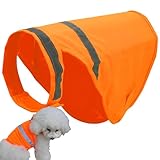 Reflektierende Weste für Hunde | Atmungsaktive Warnweste für Hunde, orange verstellbare Weste fluoreszierend – Bequemes Zubehör für Haustiere, leicht für Aktivitäten Tileze
