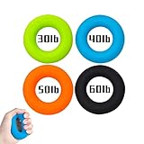Fingerhantel, 30LB-60LB Fingertrainer Klettern Handtrainer Silikon Griffkraft Trainer Unterarmtrainer für Muskeltraining Sport Klettern Fitness (4 Stück)