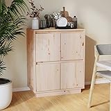 puraday Sideboard 60x34x75 cm Schubladenschrank Kommode Mit Schubladen Komodenschrank Holz Schmal Flur Vintage Massivholz Kiefer